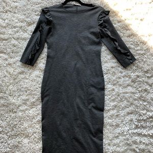 Gray MIDI Dress